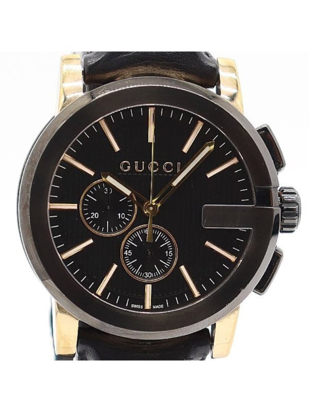 Gucci G Chrono 101.2 Chronograph Black Dial Watch